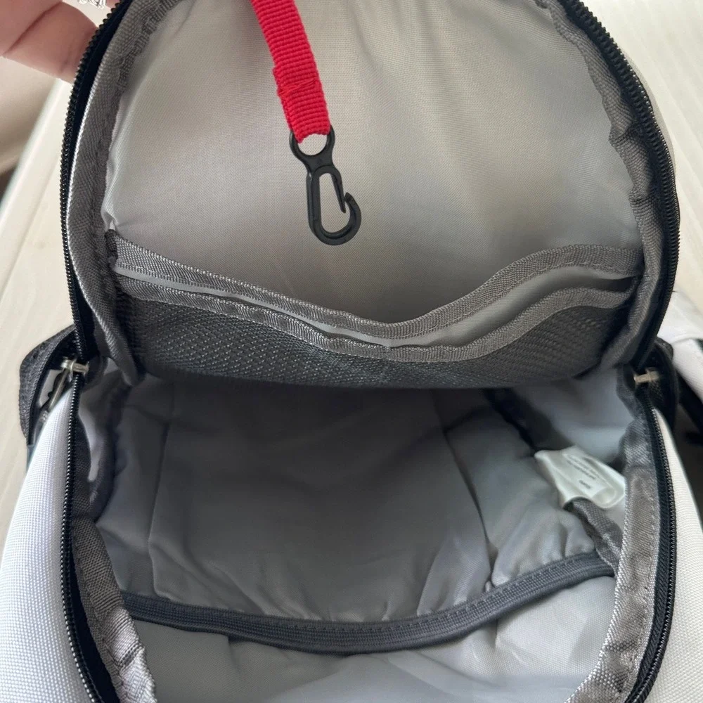 Waterfly Sling Backpack White Crossbody Shoulder Bag Hiking Travel Padded Strap